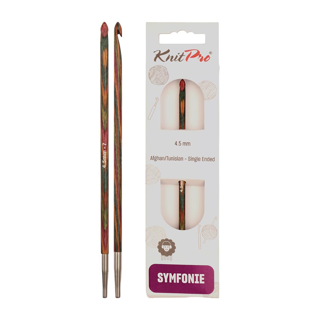 KnitPro Symfonie Afghan/Tunisian Crochet Hook | 4.50mm — image 1