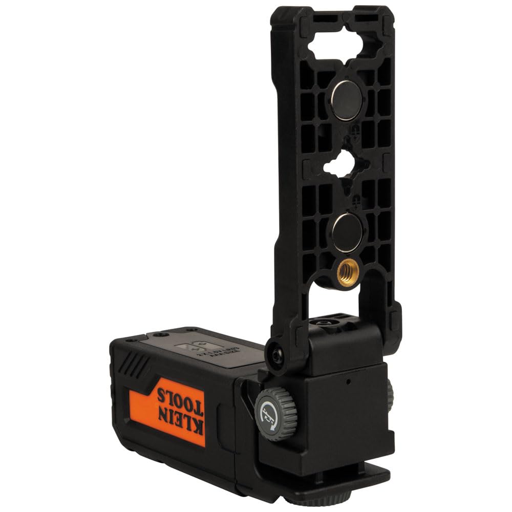 KLEIN TOOLS 93PTL Magnetic Pocket Laser Level, Bright Red Leveling and Alignment Tool, 3 Bubble Vials, 360-Degree Wall Attachment, Picture Hanging