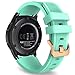 Midenso Bands for Samsung Gear S3 Frontier/Classic Watch Silicone Bracelet Rose Gold Buckle, Sports Silicone Band Strap Replacement Wristband for Samsung Gear S3 Frontier / S3 Classic (Teal-RGB)
