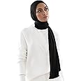 Muslim Hijabs for Women Scarf Large Headscarf Stretch Tie Headband Soft Turban Head Wraps Plain Shawls