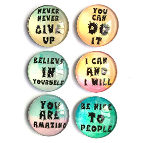 Inspirational Motivational Quotes Refrigerator set of six