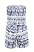 GAMT Women's Strapless Rompers Printed Beach Short Playsuits Blue L