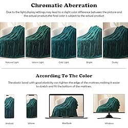 NEWCOSPLAY Super Soft Twin Blanket Dark Teal