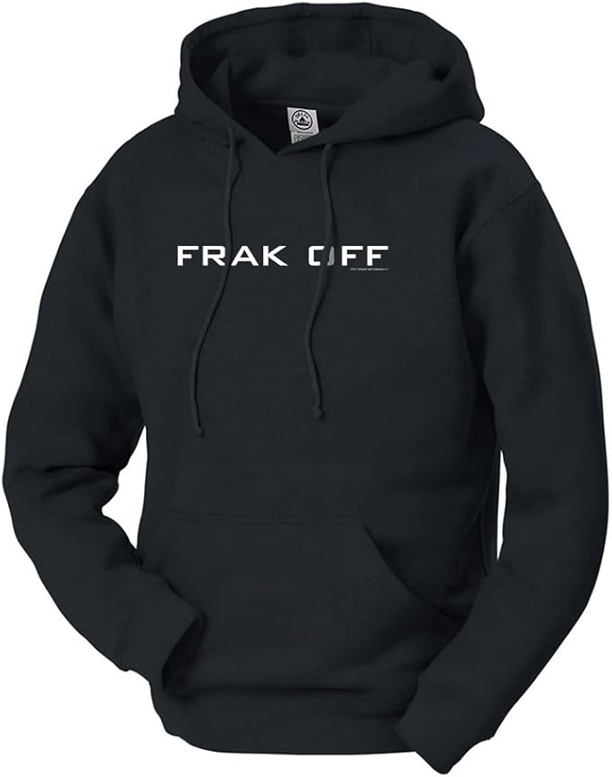 Amazon Com Battlestar Galactica Frak Off Hooded Sweatshirt Clothing