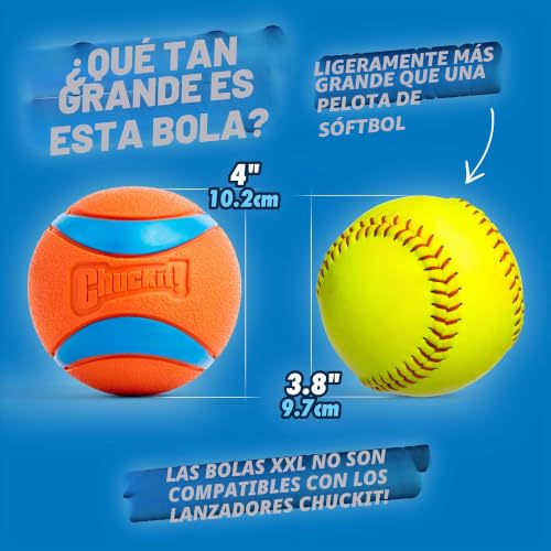 Chuckit! 170501 Ultra Ball, Pitcher Compatible Dog Ball, XXL