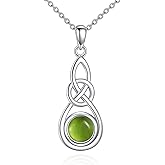 Vadmans Mustard Seed Necklace Sterling Silver Celtic Infinity Pendant Faith Jewelry Religious Gifts for Women Men