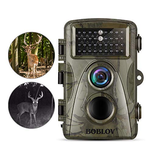 Hunting Wildlife Camera 1080p 12mp HD IR LEDS Infrared Night Vision 20m / 65ft IP66 Waterproof PIR Motion Detect Game Trail Cam 0.6s Trigger Time (Camo 0.6s, 34pcs 940nm IR LEDS)