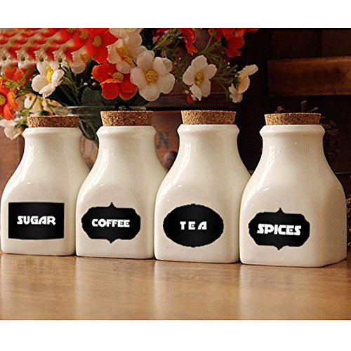 Chalkboard Labels, 75PCS Alloyseed Reusable Waterproof Chalkboard Stickers Erasable for Labeling Kitchen Pantry,Spice Jars Glass Bottles, Great Organizing Label for Your Home and Office - Thumbnail 6