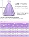 TTYAOVO Girls Pageant Ball Gowns Kids Chiffon Embroidered Wedding Party Dress Size 11-12 Years Red