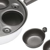 KitchenCraft Egg Poacher Pan 4 Cups 21cm Carbon Steel Induction Compatible view 8