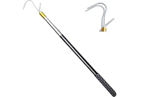 Canlaten·U Snake Hook Grabber Tool - 60 Inches Extensible Stainless Steel Reptile Catcher Stick Telescoping Pole