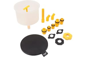 Coolant Filling Funnel Kit, Cooling System Fill Kit High Toughness Reinforced Design Spill Free 15Pcs for Cars