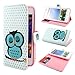 ivencase D79 Owl Design Wallet PU Leather Flip Case Cover for Huawei Ascend G510 U8951 + One" ivencase "Anti-dust Plug Stopper
