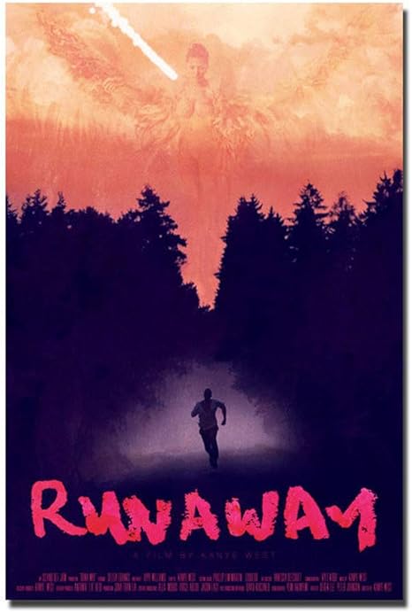 Amazon Com Kanye West Runaway Hip Hop Rap Music Wall Art Home Wall Decorations For Bedroom Living Room Oil Paintings Canvas Prints 302 Unframed 24x36inch Posters Prints