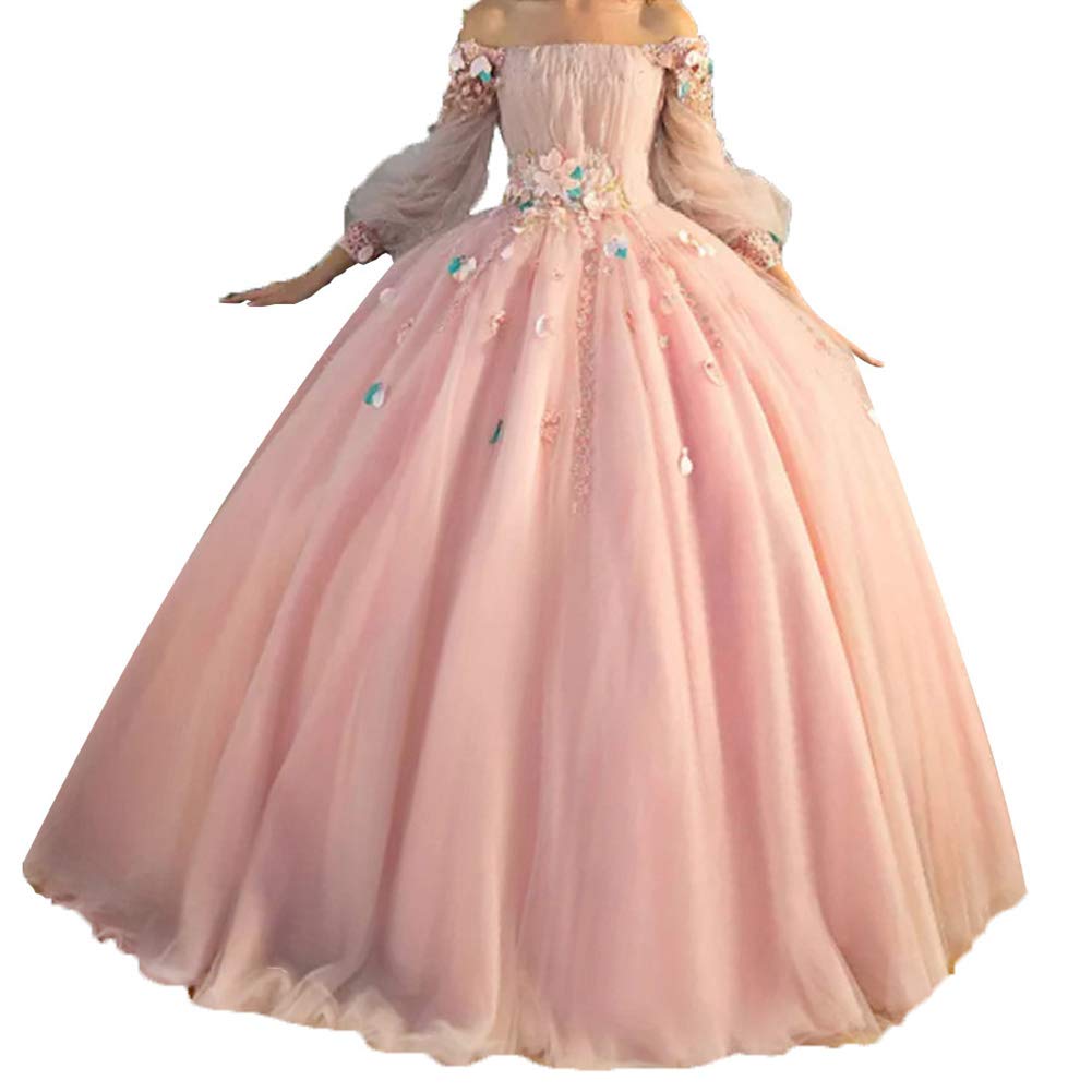 off the shoulder ball gown