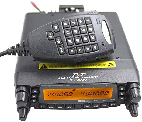 Walkie Talkies for Adults, Car Mobile Radio Walkie Talkie 50Km Handheld Walkie Talkie VHF/UHF Transceiver Quad Band Dual Display Repeater Scrambler