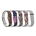 Tkasing 5pcs Replacement Bands with Metal Clasps for Fitbit Flex/Wireless Activity Bracelet Sport Wristband Small/Large (No Tracker, Replacement Bands Only)
