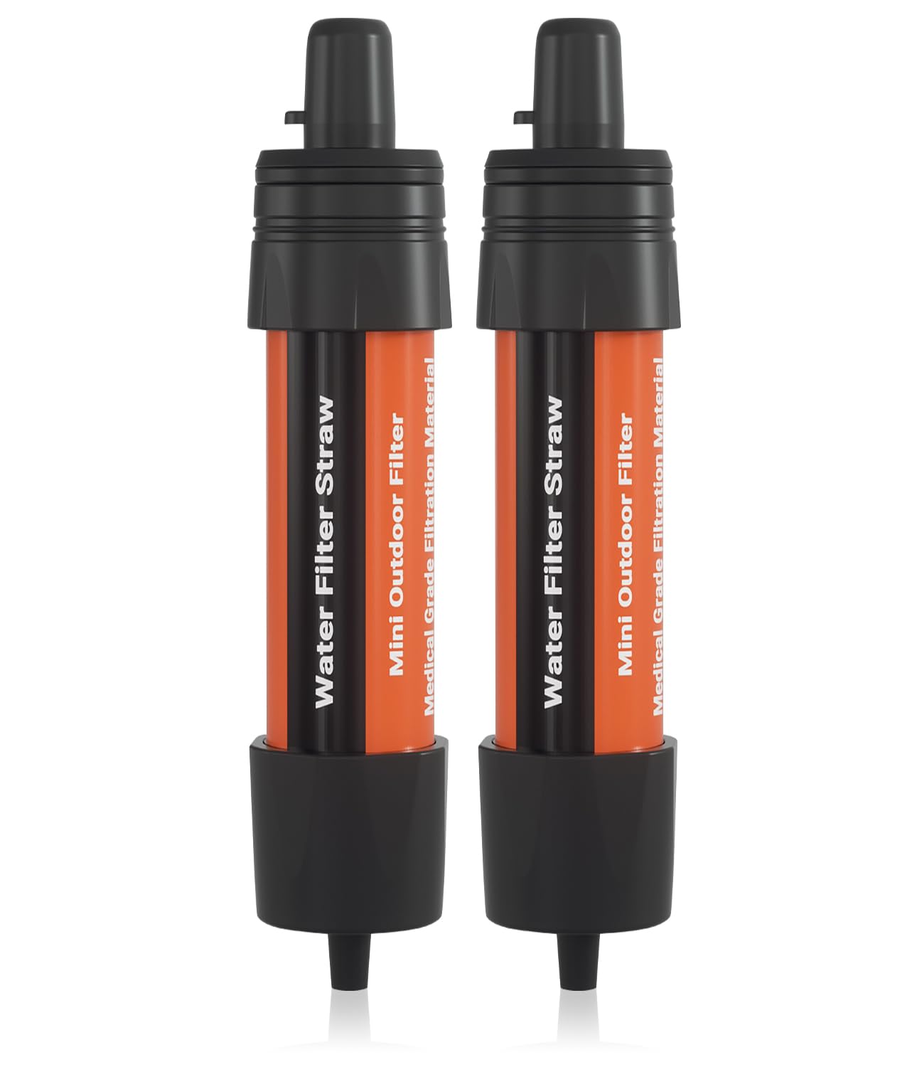 Photo 1 of 2 Pack Water Filter Straw - Portable, Compact, Multipurpose Water Purification Device for Emergency Kits, Outdoor Activities, Camping, Travel