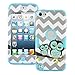 Touch 5,iPod Touch5, Case, iPod touch 5 Case Chevron Sleepy Owls, MagicSky High Impact Armor Case Cover Protective Case for Apple iPod Touch 5 5th Generation - 1 Pack(Sky Blue)