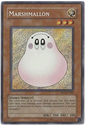 Amazon Com Yu Gi Oh Marshmallon Pp01 En003 Premium Pack 1 Unlimited Edition Secret Rare Toys Games