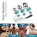 Metal Butt Plug Anal Sex Toy, 3 Pcs Steel Attractive Anal BDSM Jewelry- Anal Plug Trainer Kit for Comfortable Long-Term Wear, Anal Training Set Prostate Sex Toys for Beginners Advanced Users