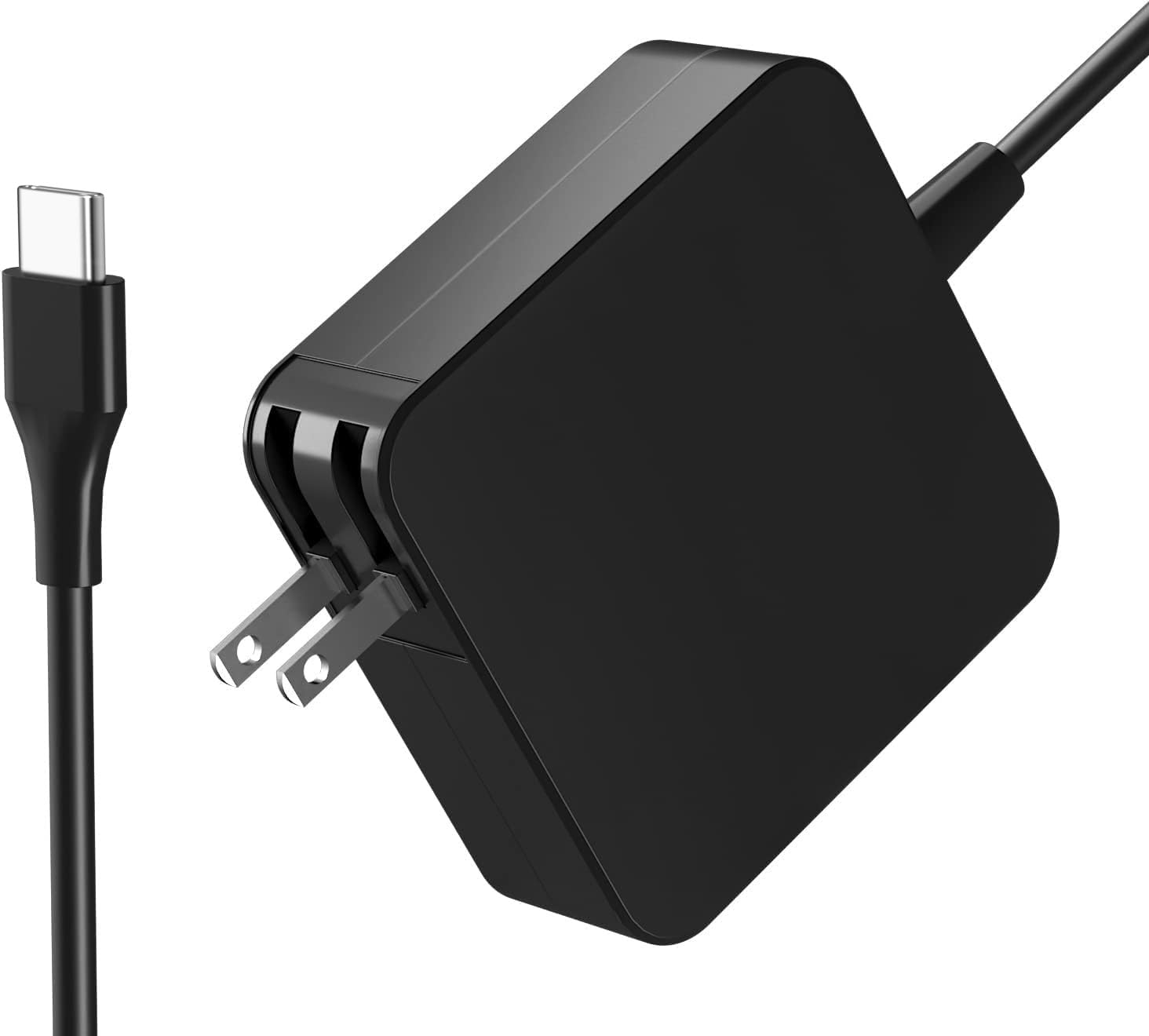 65W USB C Power Adapter, Fiattigear Type C Power PD Wall Fast Charger Compatible with MacBook HP Chromebook Spectre ASUS Lenovo Huawei Matebook Acer Samsung Smart Phones Chromebook Charger