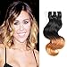 Unprocessed Brazilian Virgin Hair Brazilian Remy Hair Ombre Body Wave Bundles 4 pcs 10 inch 50 g/pcs Total 200 g Human Hair Extensions Hair Weaving (1B/30)