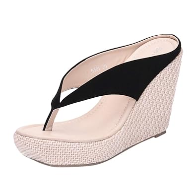 ladies wedge flip flops