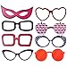 Set of 58 Photo Booth Props - Fun Props to Instantly Make Photo Booth Pictures More Interesting | Wedding | Graduation | Birthday | Party - Perfect for Any Occasion