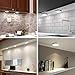 Albrillo Under Cabinet LED Lighting with Remote Control, Dimmable Under Counter Lighting for Kitchen Closet Cupboard Shelf Puck Lights, Natural White 4000K