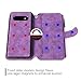 MODOS LOGICOS Case for Samsung Galaxy S10 Plus [Detachable Wallet Folio][2 in 1][Zipper Cash Storage][14 Card Slots 1 Photo Window] PU Leather Purse with Removable Inner Magnetic TPU Case - Purple