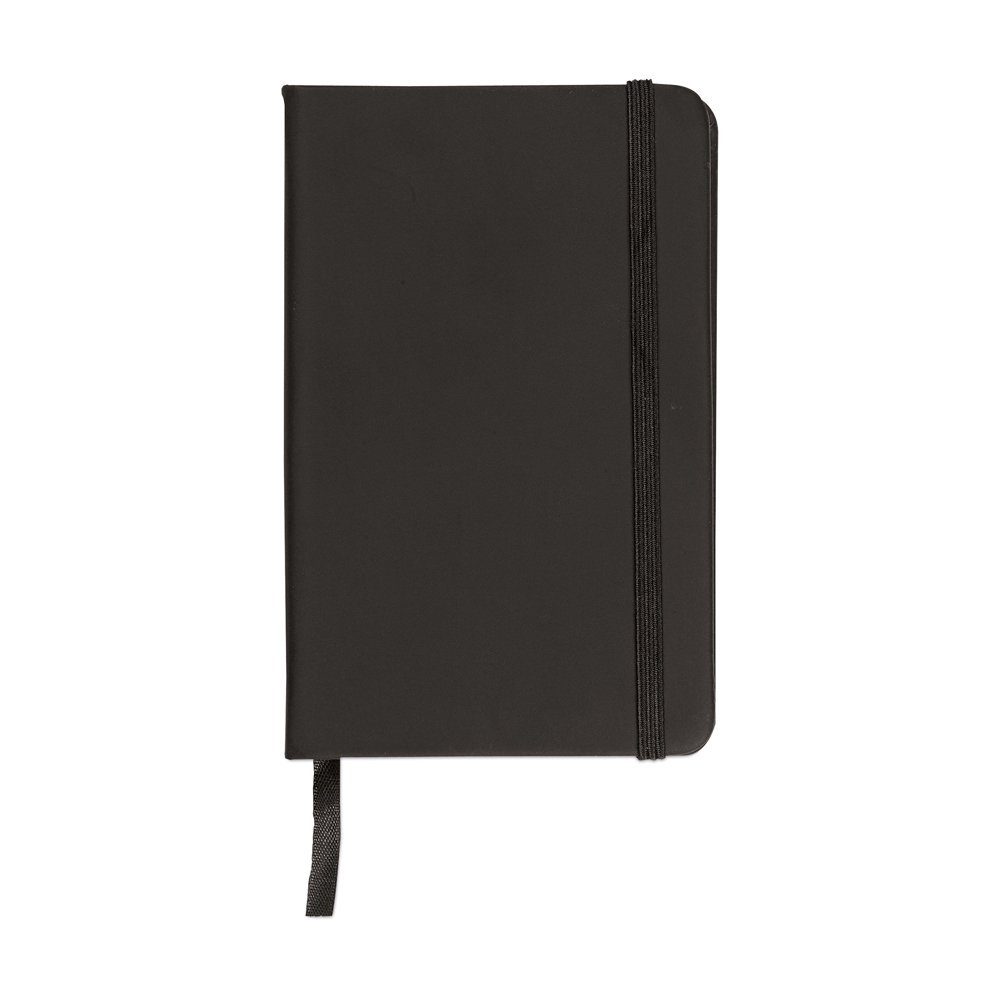 eBuyGB A4 Coloured Hardback Lined Paper Notebook, Black, Pack of 1