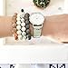 WRISTOLOGY Stella Womens Silver Boyfriend Watch Marble Leather Changeable Strap Band