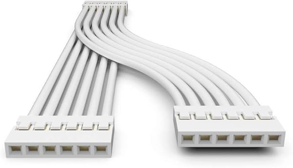 Litcessory Einzelner 6 Pol auf zweifachen 6 Pol Verteiler fr Philips Hue Lightstrip Plus 2er Pack Wei