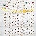 Gold Star Garland Banner Decorations - 156 Feet Bright Gold Paper Garland Hanging Decorations, Glitter Star Bunting Banner for Wedding, Birthday, Holiday, Christmas Party