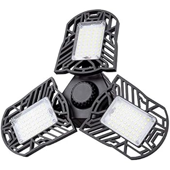 Wireless Tribright Led Garage Light 60W-6000lm-Florescent-Shop-Light Screw-In 4 FT Deformable Basement Light For Garage Workshop Basement Storage And Barn