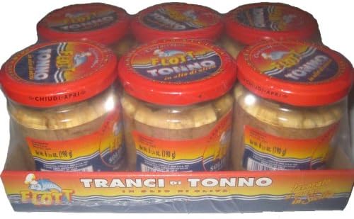 Flott Tuna Fillets in Olive Oil - 6 Jars (6.75 Oz Each)
