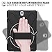 Galaxy Tab S3 9.7 T820 Case, Shock-Absorption/High Impact Resistant Heavy Duty Armor Cover with Handstrap Strap Shoulder Belt Rubber Carry Work Holder for Samsung SM-T820 T825 9.7 inch Tablet(Black)