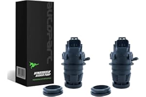 tostmolt 2pcs 12V Front+Rear Windshield Washer Fluid Pump Motor w/Grommet For Prius FJ Land Cruiser Sequoia 4Runner RAV4 Highlander Sienna Venza Matrix Yaris Vibe xB xD iQ CX9 CX7 5 3 6 RX LX CT GX