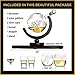 Vinetto Whiskey Globe Decanter Set with 2 Etched Globe Whisky Glasses & Shots Glasses - Whiskey Decanter for Liquor, Scotch, Bourbon, Vodka (850ml) - World Etched Scotch Decanter Set with Antique Ship