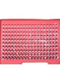 HFS (Tm) CONJUNTO DE PULSADOR DE ACERO DE CLASE ZZ (0,061 0,250 PULGADAS) CAJA DE ALMACENAMIENTO DE PLÁSTICO, 190 PIEZAS, M1