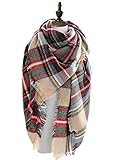 MOLERANI Women's Fashion Tassels Soft Plaid & Tartan Scarf Winter Warm Large Blanket Wrap Shawl