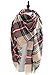 MOLERANI Women's Fashion Tassels Soft Plaid & Tartan Scarf Winter Warm Large Blanket Wrap Shawl