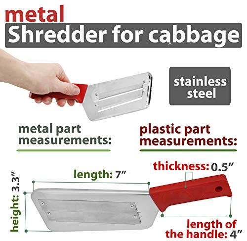 Shredder for cabbage metal Cabbage Slicer Chopper Shredder Sauerkraut Cutter Slaw Cutter by PetriStor