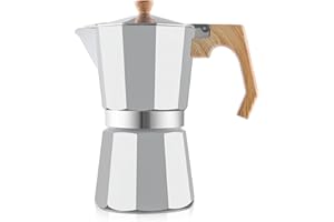 wedrink Stovetop Espresso Maker Aluminum Moka Pot 9 Espresso Cup-15.2OZ Cuban Coffee Maker Stove top Coffee Maker Moka Italian Espresso