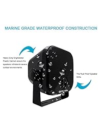 4" Heavy Duty Caja del Barco Marina impermeable al aire última intervensión altavoces superficie Montada para Skid Steer ATV UTV RZR Carrito de golf Tractor Powersports Barco Camión Jeep