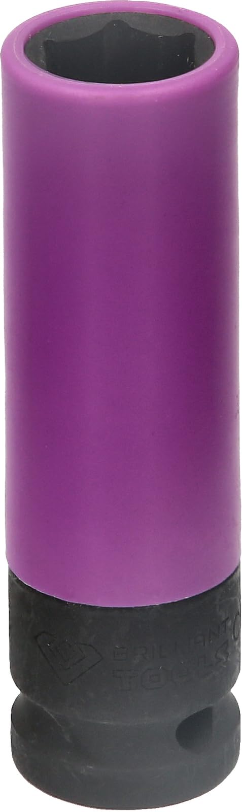 BRILLIANT TOOLS BT691004 1/2 Inch Aluminium Rim Power Socket, 15 mm [Powered by KS Tools]