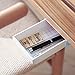 inDomit Pencil Tray Drawer Pop-up Self-Adhesive Pen Phone Storage Under Desk Organizer (Blue & White)