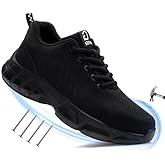 TANIELD Steel Toe Shoes for Men Work Shoes Lightweight Safety Sneakers with Kevlar Puncture Resistant Midsole for Construction Warehouse Work