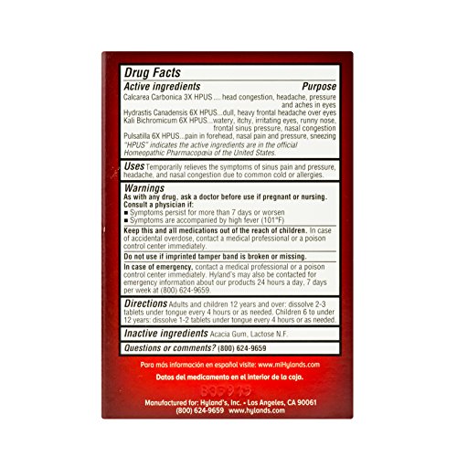Sinus Relief by Hyland's Defend, Decongestant, Headache and Sinus